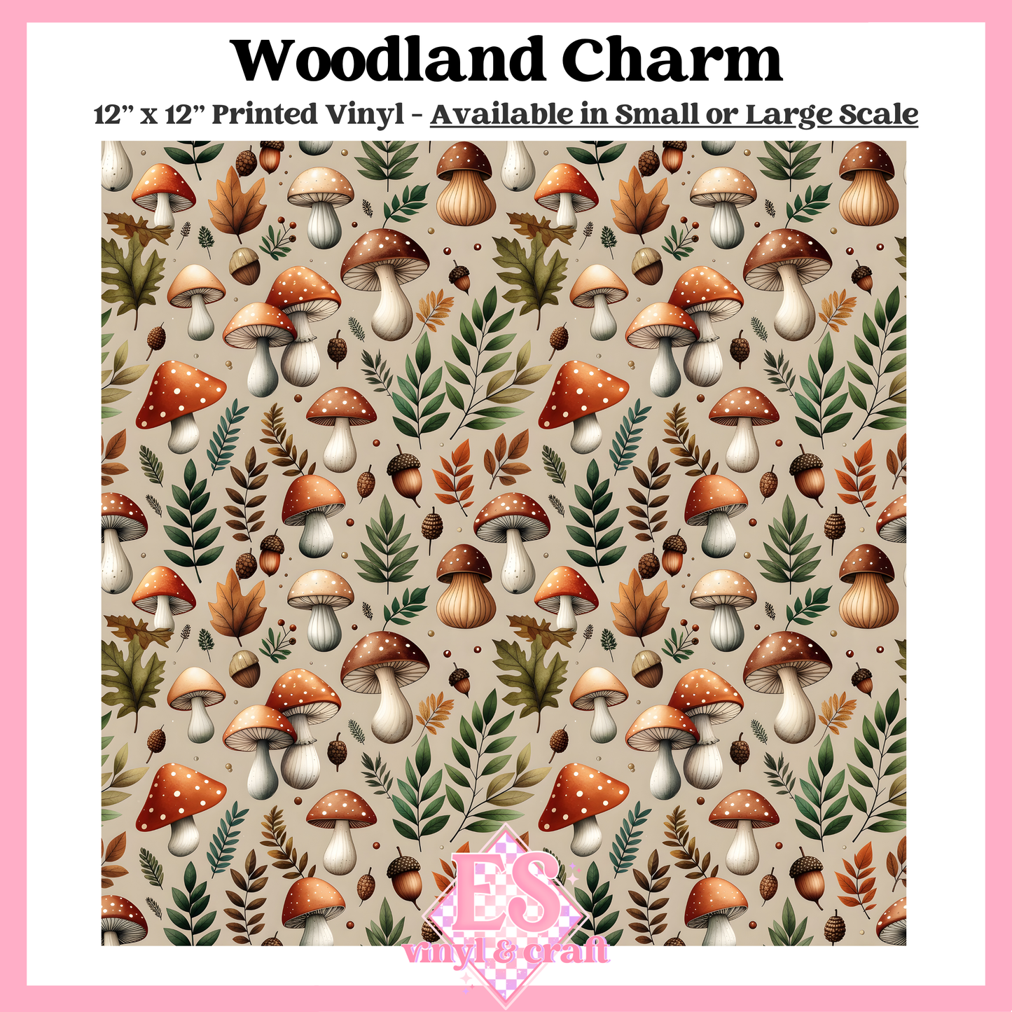 Woodland Charm - Small or Large Scale Options - 12" x 12" Sheet image 0