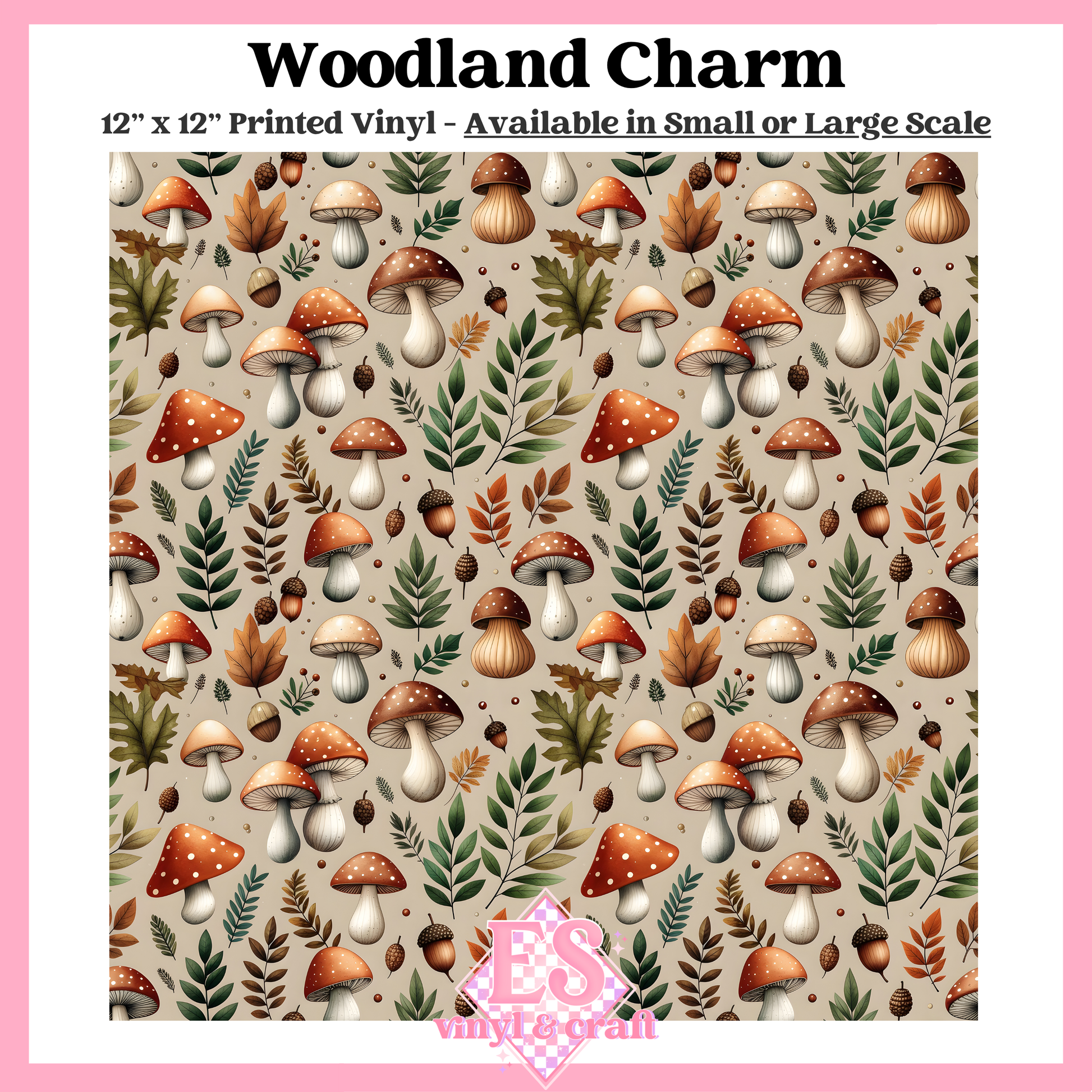 Woodland Charm - Small or Large Scale Options - 12" x 12" Sheet image 0