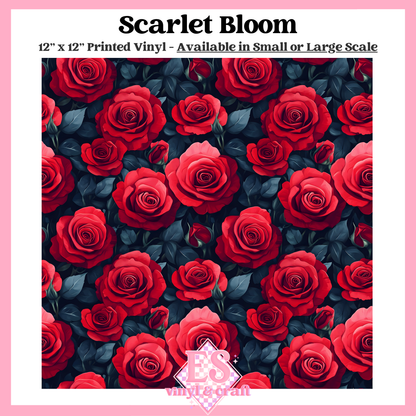 Scarlet Bloom - Small or Large Scale Options - 12" x 12" Sheet image 0