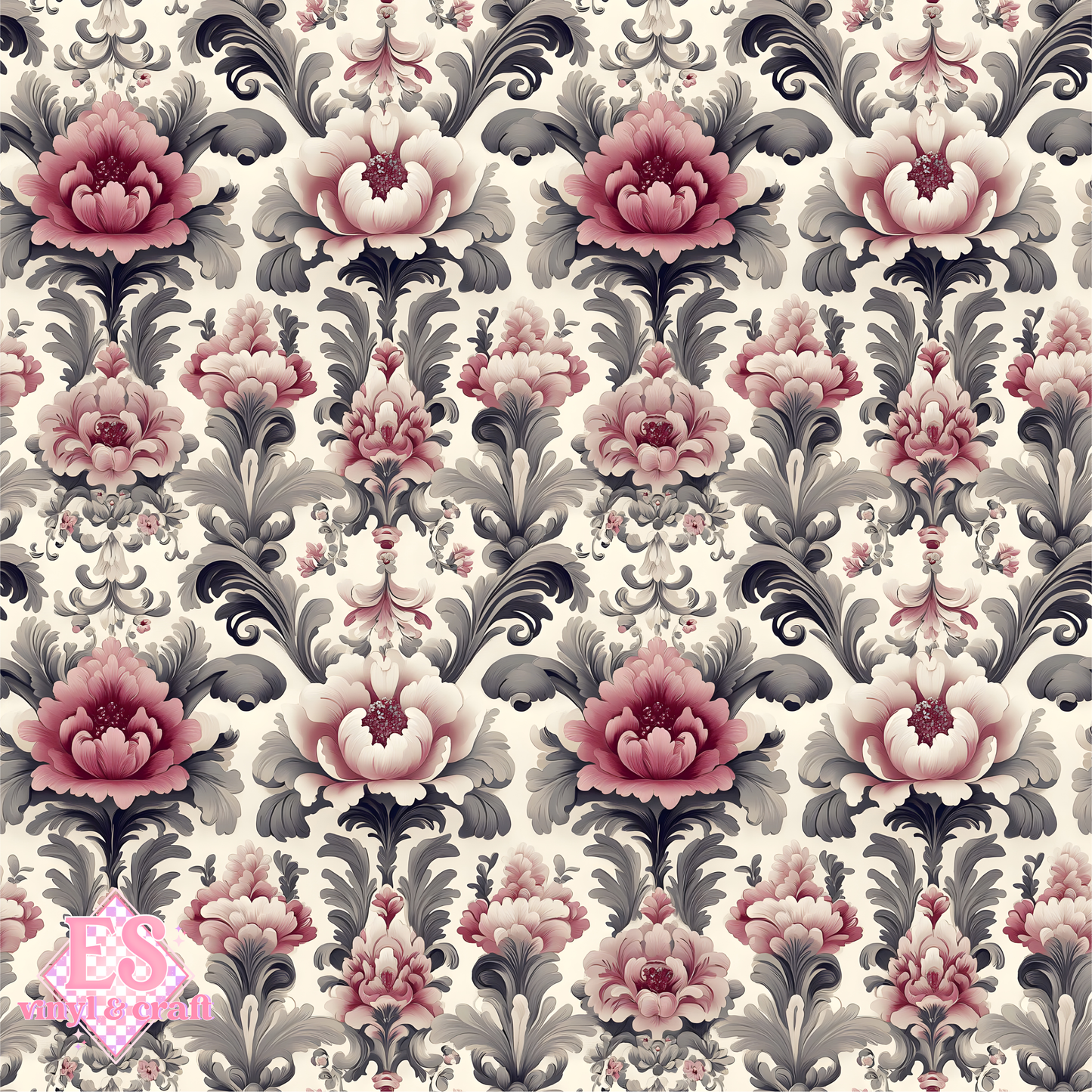 Velvet Baroque Collection SMALL Print - Section 1 - 12" x 12" Sheet image 7