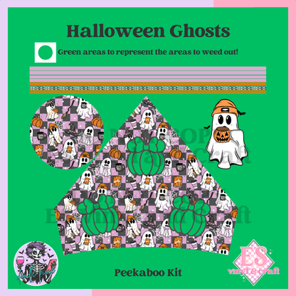 Halloween Ghosts - 24oz Snowglobe Wrapper Kit image 5