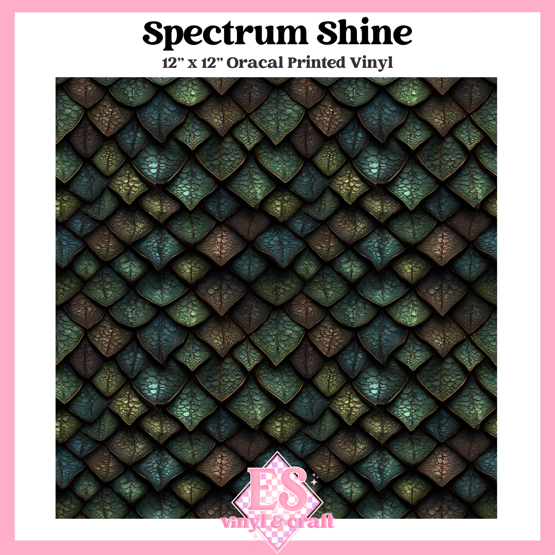 Prismatic Dragon Scale Collection - 12" x 12" Sheet (14 Different De image 14