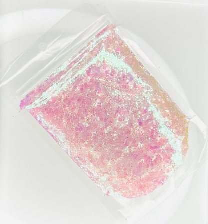 Pink Dreams - Mermaid Aurora Iridescent Chunky Glitter Mix image 1