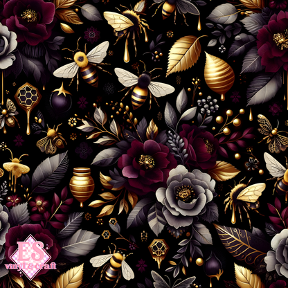 Nocturnal Honey Garden Collection - Section 1 - 12" x 12" Sheet image 8