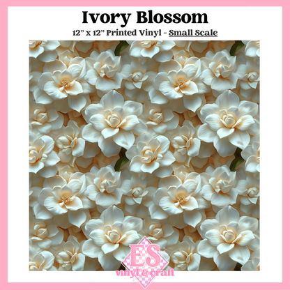 Ivory Blossom - Small or Large Scale Options - 12" x 12" Sheet image 1
