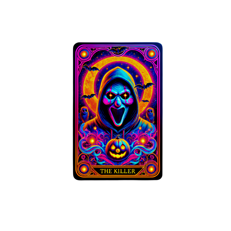 Halloween Tarot Card Decals -White Glossy Vinyl Section 1 image 1