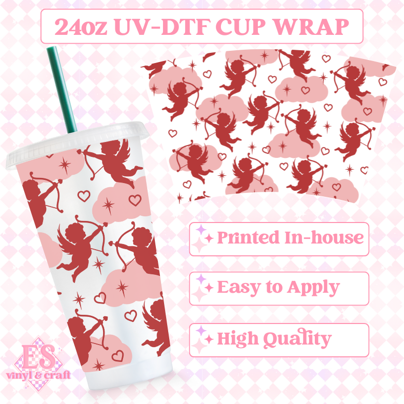Cupid - UVDTF 24oz Cold Cup Wrap image 0
