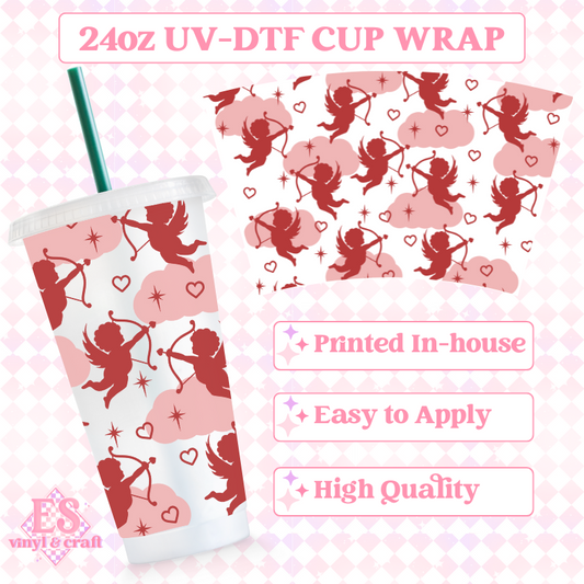 Cupid - UVDTF 24oz Cold Cup Wrap image 0