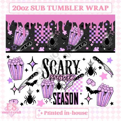 Scary Movie Season - Full 20oz Tumbler Sublimation Print image 1