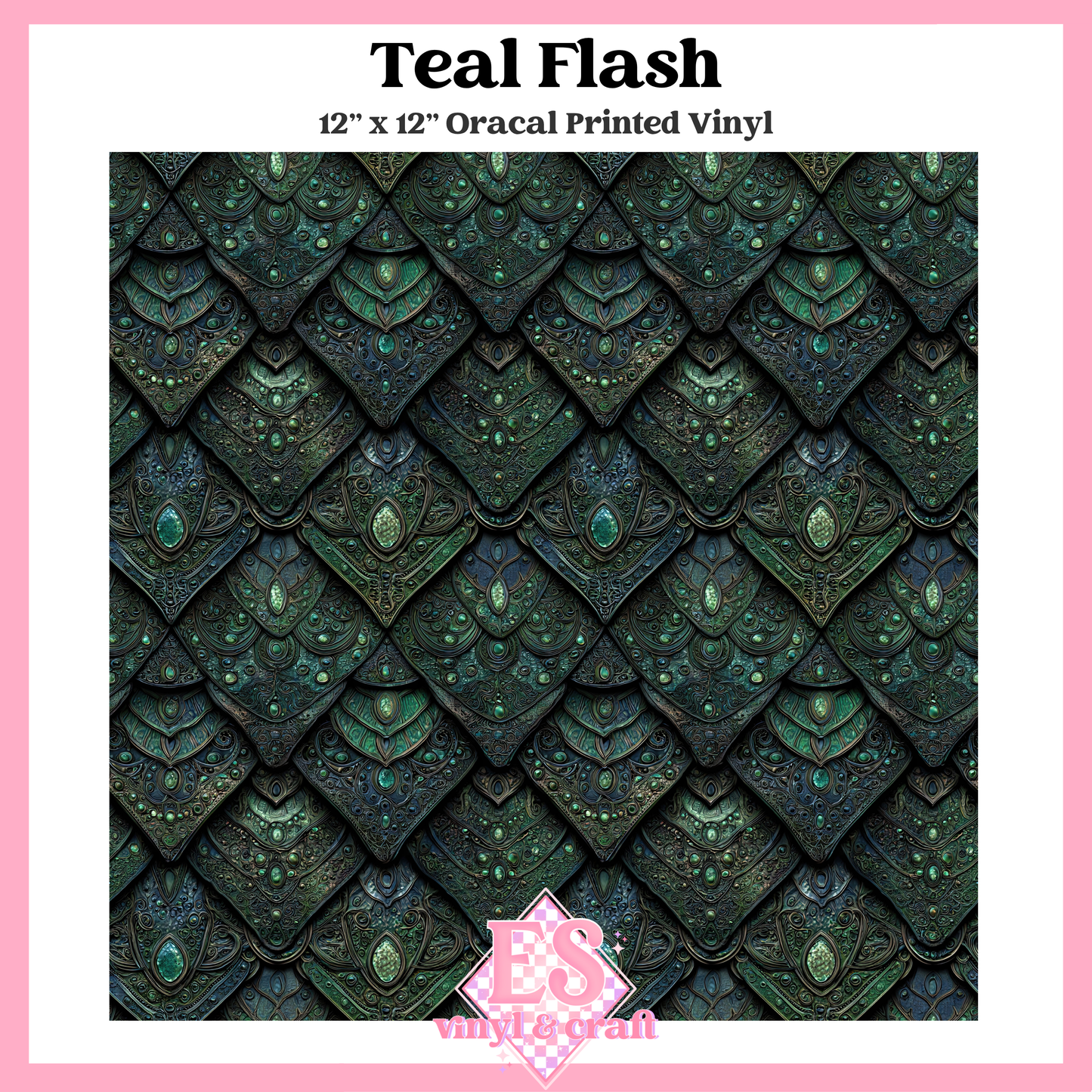 Gemstone Dragon Scale Collection - 12" x 12" Sheet (14 Different De image 10