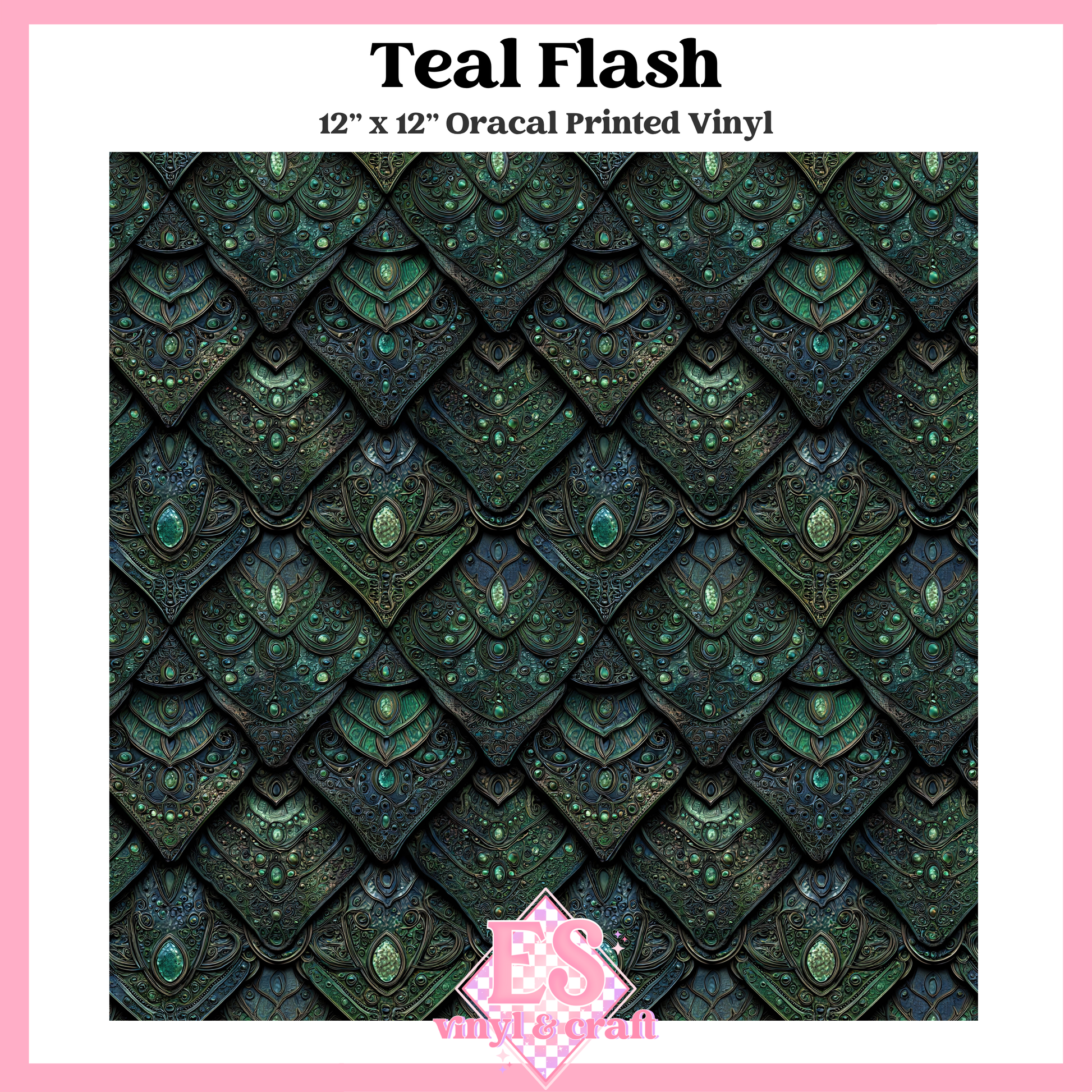 Gemstone Dragon Scale Collection - 12" x 12" Sheet (14 Different De image 10