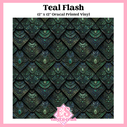 Gemstone Dragon Scale Collection - 12" x 12" Sheet (14 Different De image 10