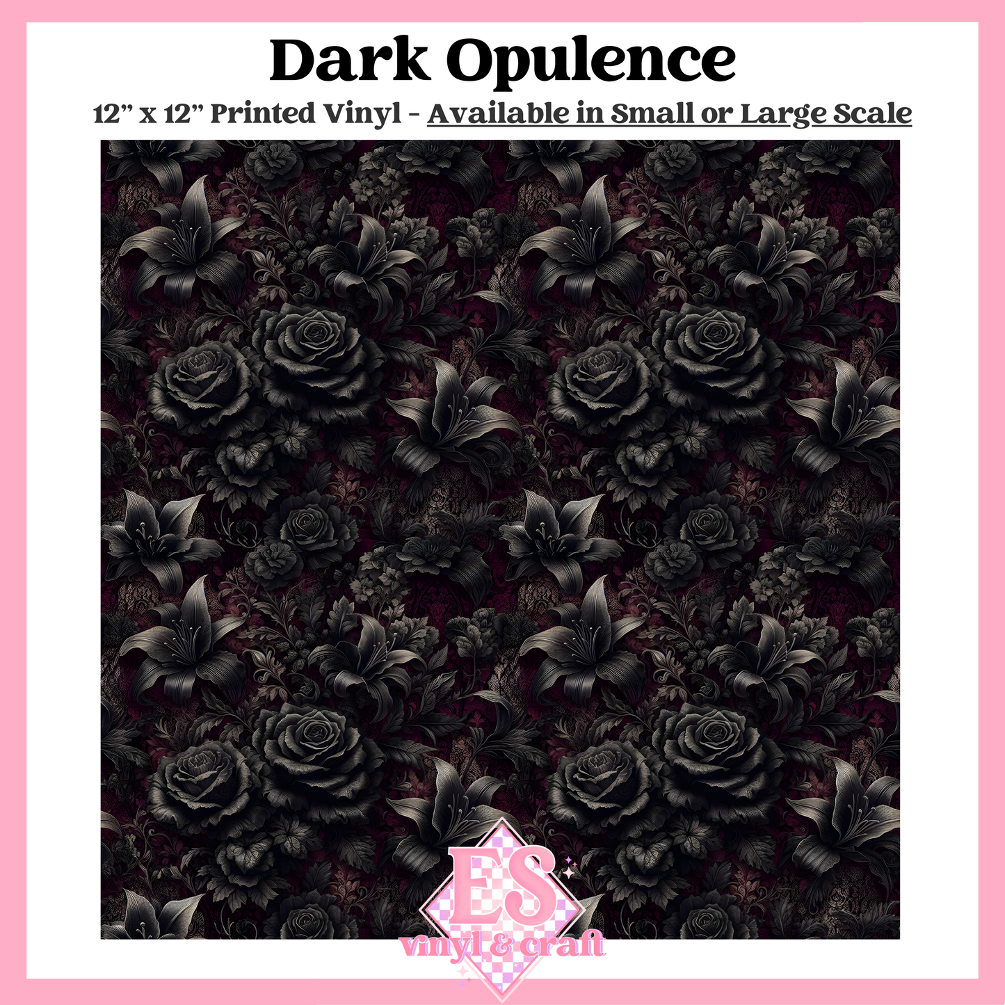 Dark Opulence - Small or Large Scale Options - 12" x 12" Sheet image 0