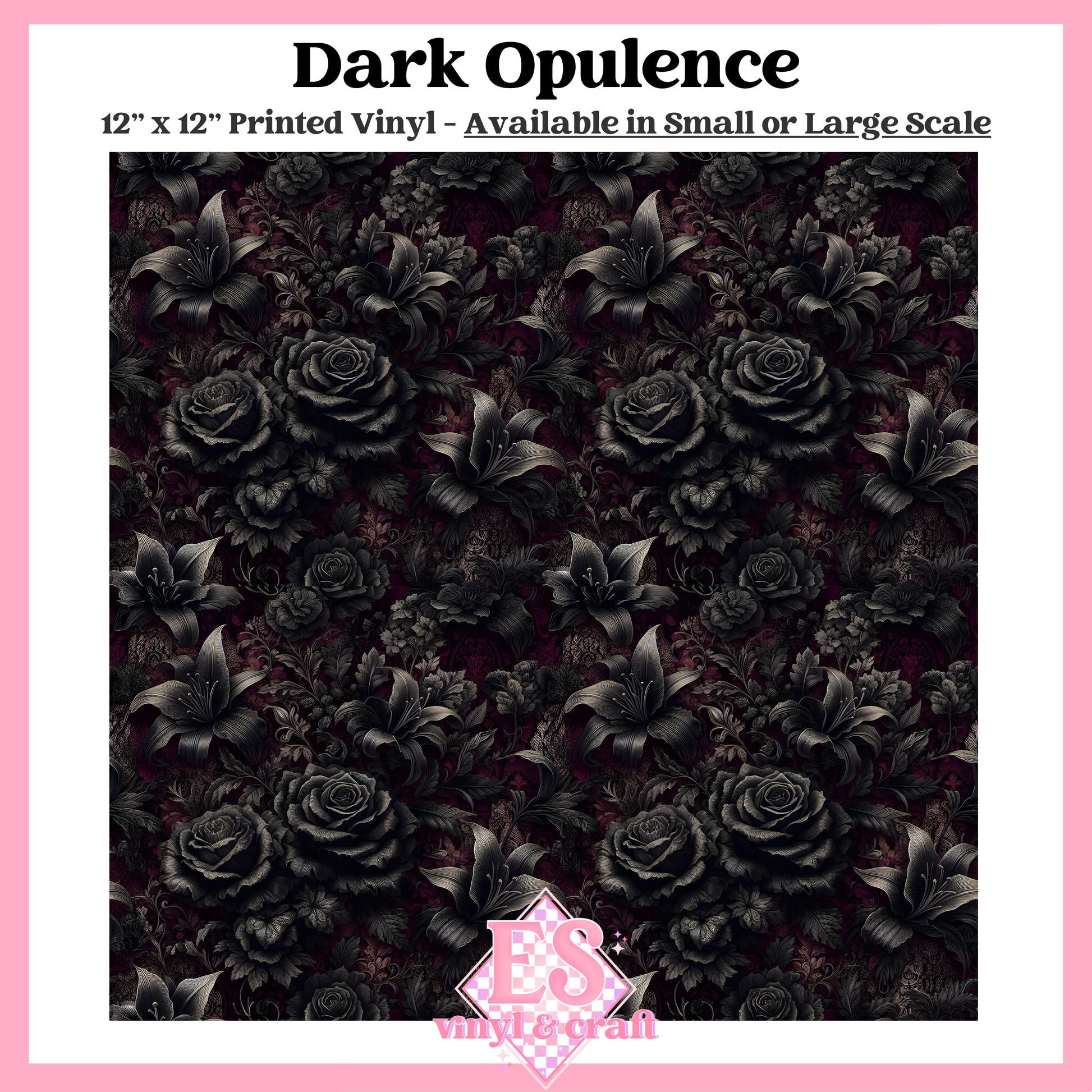 Dark Opulence - Small or Large Scale Options - 12" x 12" Sheet image 0