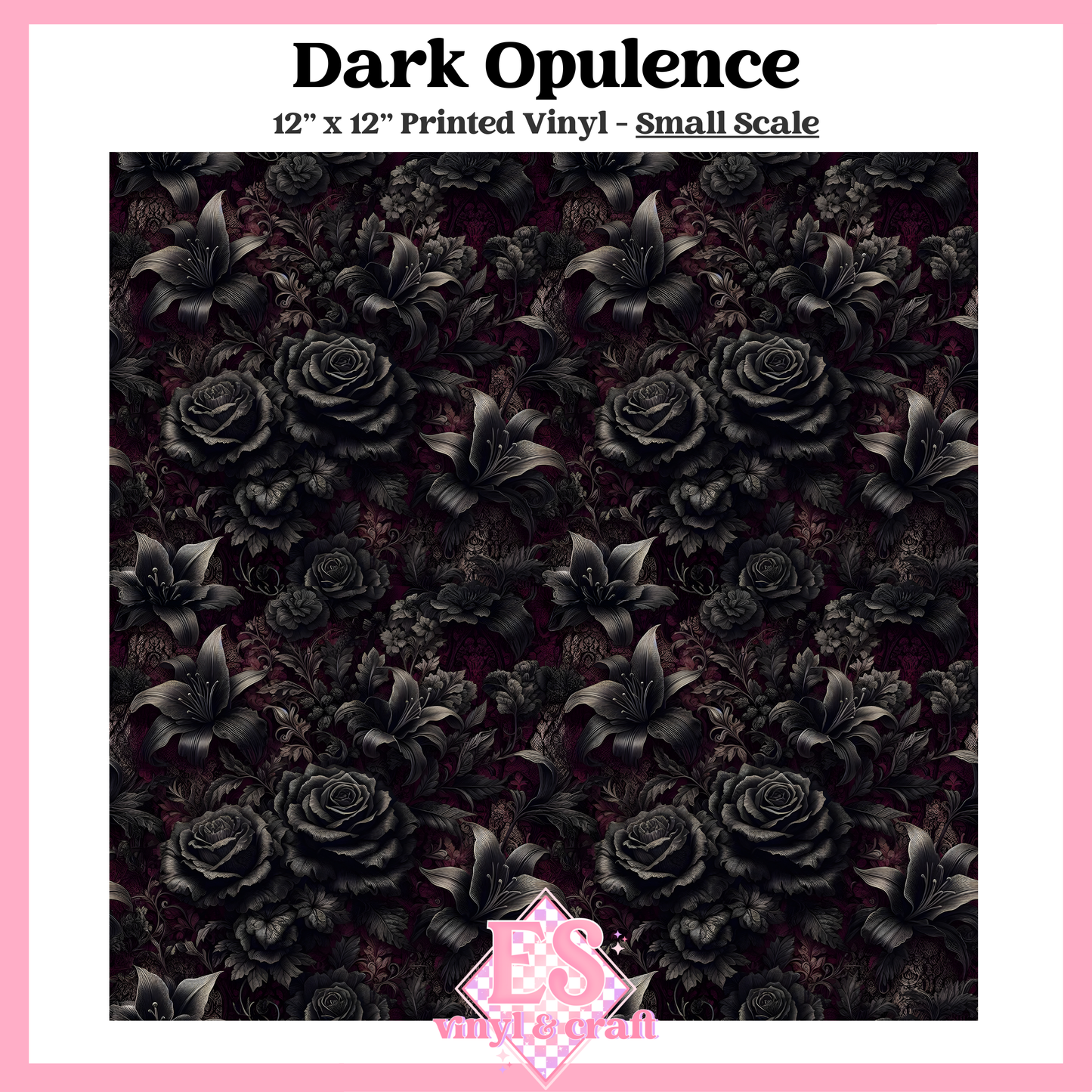 Dark Opulence - Small or Large Scale Options - 12" x 12" Sheet image 1