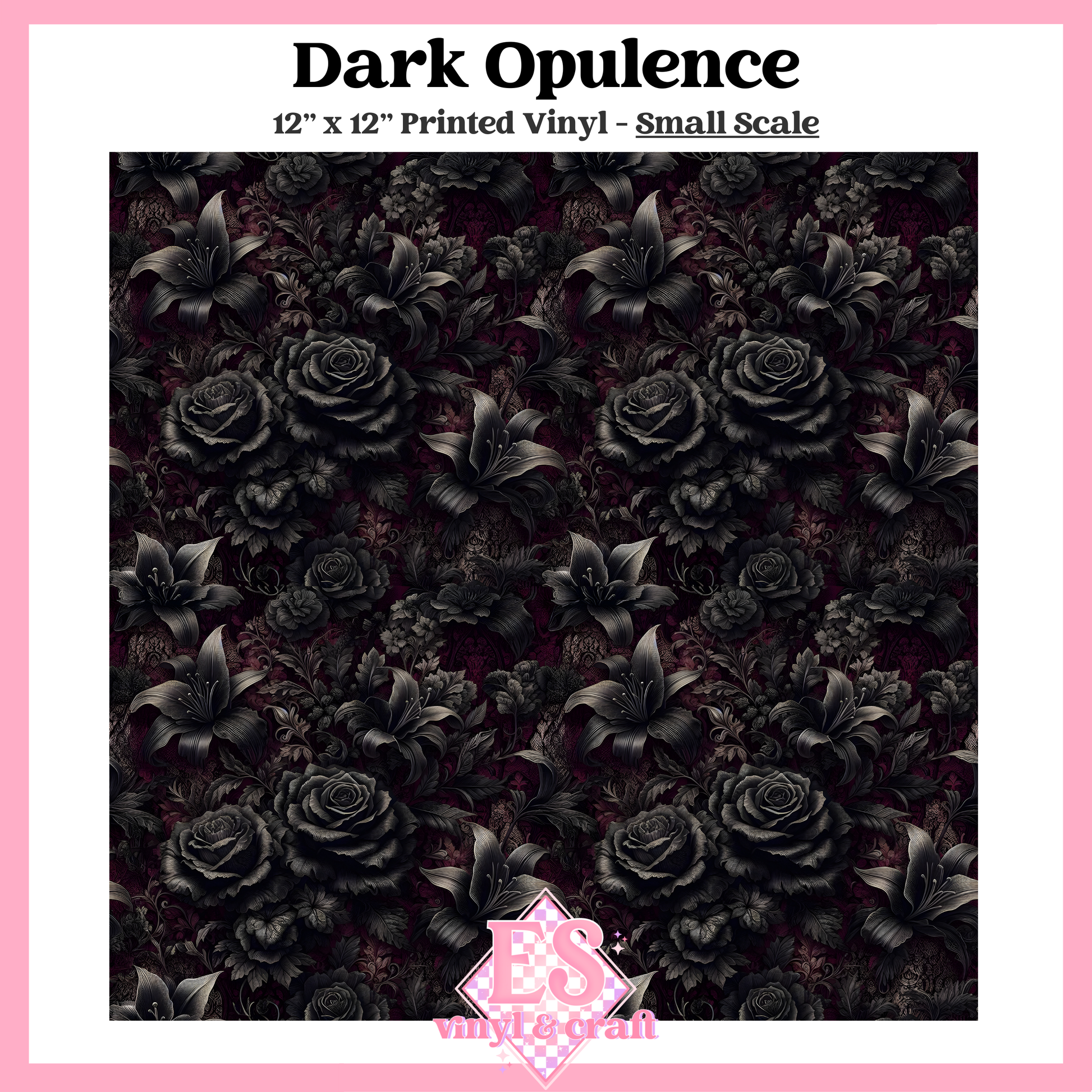 Dark Opulence - Small or Large Scale Options - 12" x 12" Sheet image 1