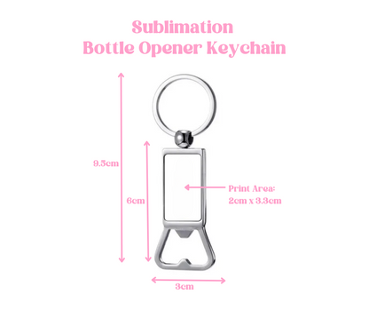 Bottle Opener Sublimation Keychain image 1