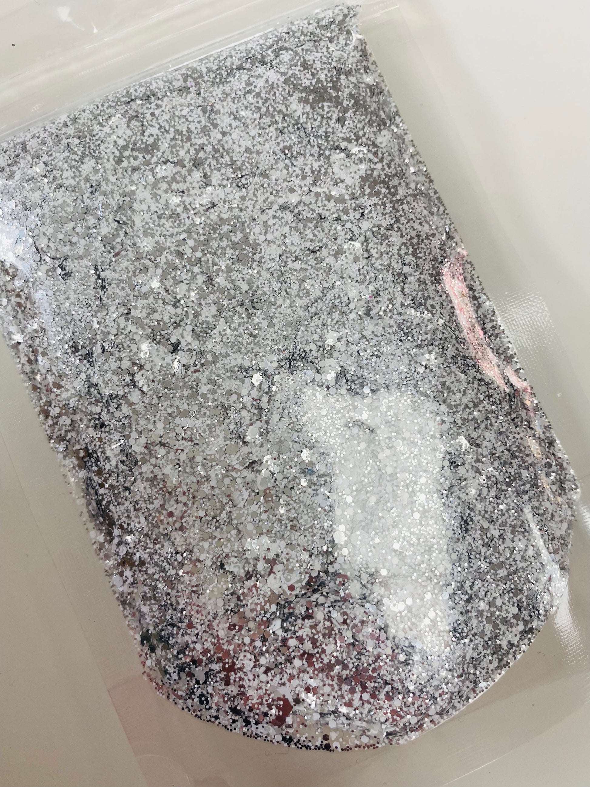 Glitzy Silver - Chunky Glitter Mix image 1