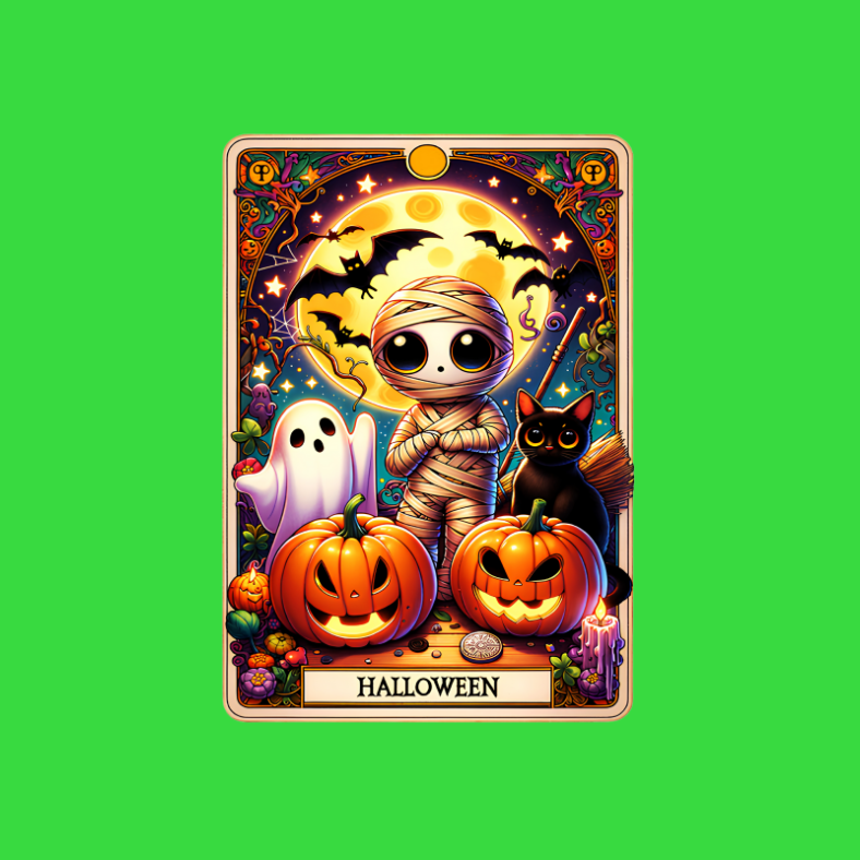 Halloween Tarot Card Decals - Teckwrap Glow in the Dark 3 image 3