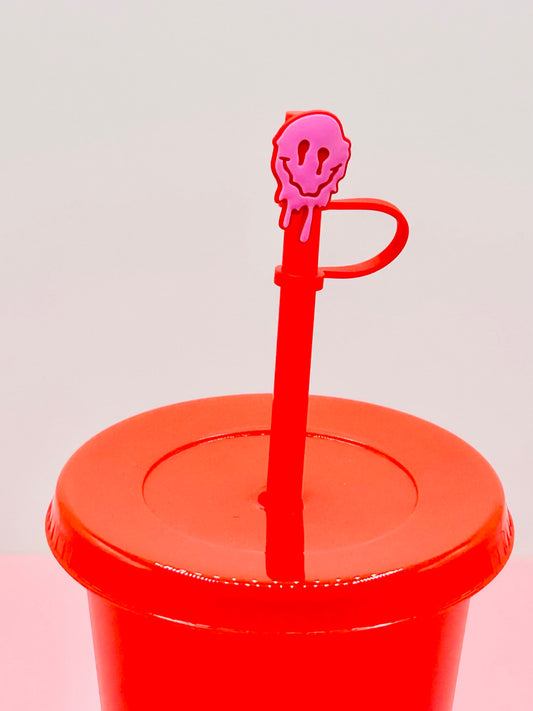 Straw Topper - Smiling Face Drip image 0