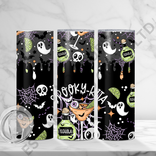 Spooky Rita Black - Full 20oz Tumbler Sublimation Ready Print image 0