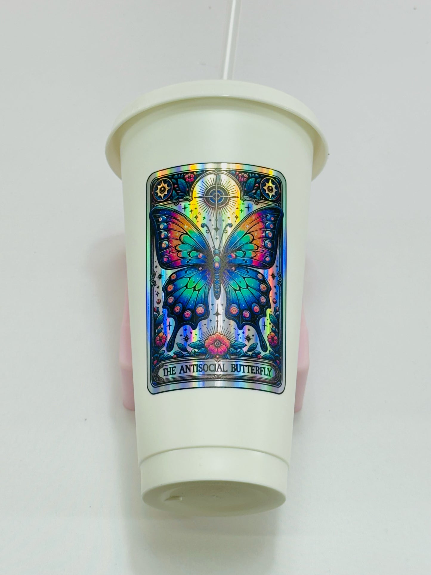 Tarot Card Decals - Teckwrap Holographic Rainbow Silver - Section 3 image 1