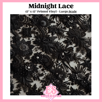 Midnight Lace - Small or Large Scale Options - 12" x 12" Sheet image 2