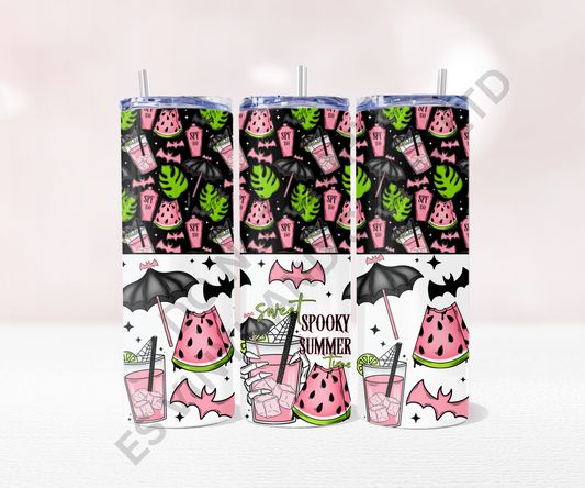Sweet and Spooky - Full 20oz Tumbler Sublimation Ready Print image 0