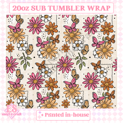 Easter Stamp Seamless - Full 20oz Tumbler Sublimation Print image 1