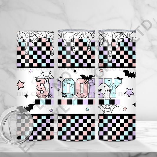 Spooky - Full 20oz Tumbler Sublimation Ready Print image 0