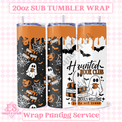 Haunted Book Club - Full 20oz Tumbler Sublimation Print image 0