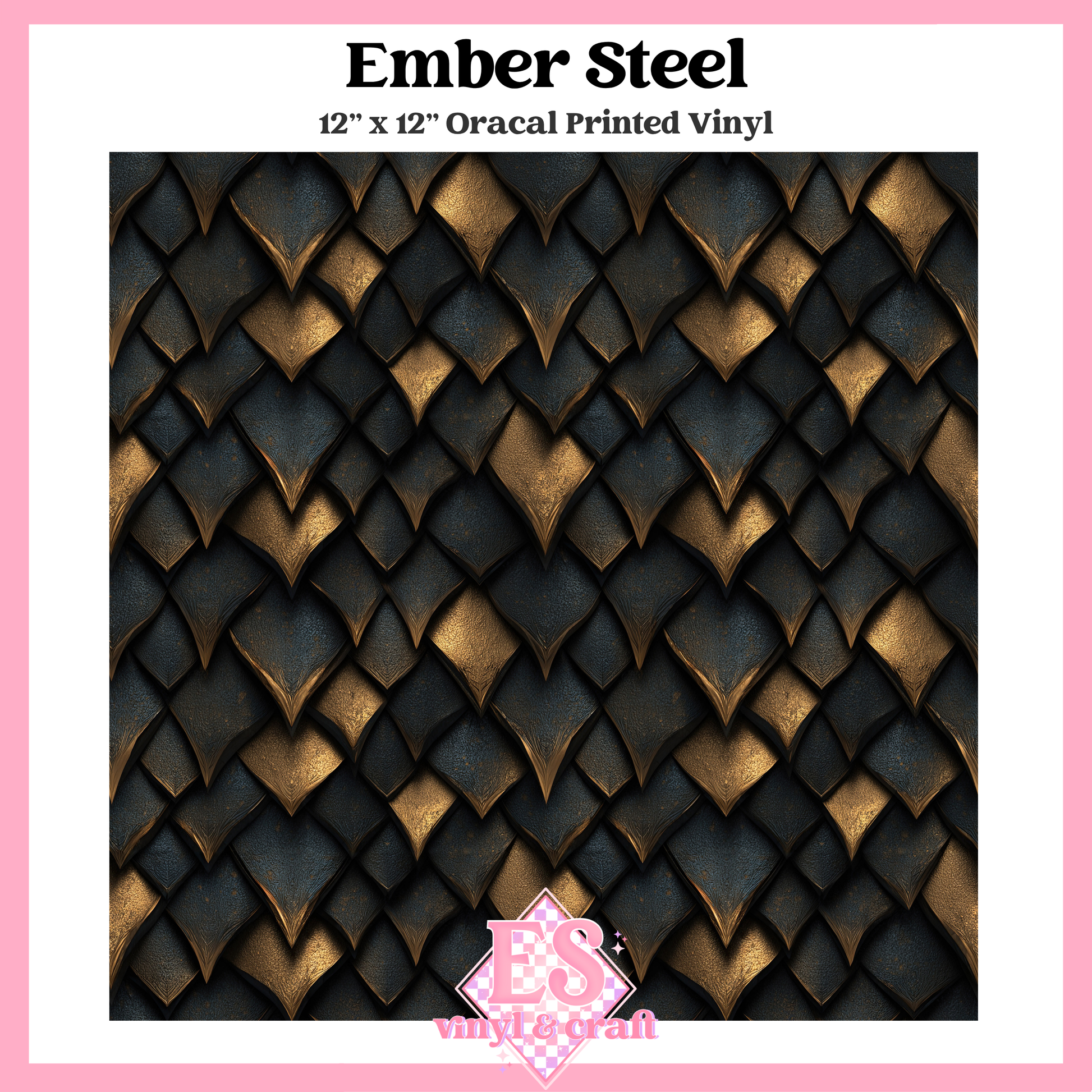 Obsidian & Ember Scale Collection - 12" x 12" Sheet (14 Different Designs) image 4