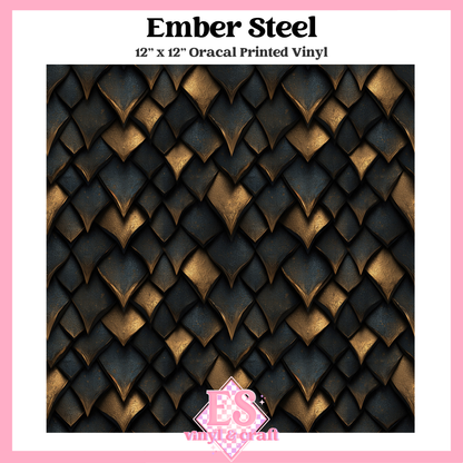 Obsidian & Ember Scale Collection - 12" x 12" Sheet (14 Different Designs) image 4