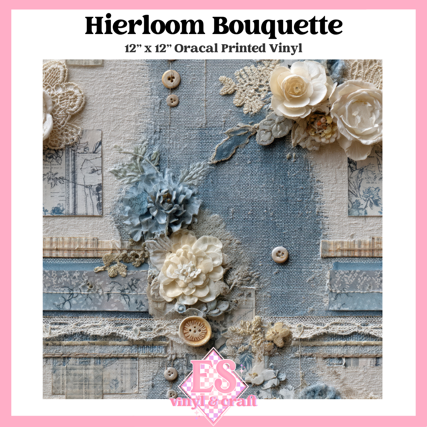 Indigo Reverie Collection - 12" x 12" Sheet (12 Different Designs) image 5