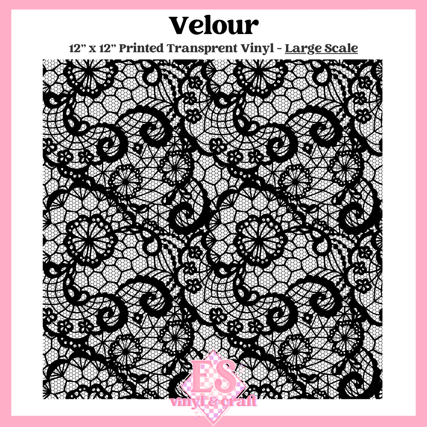 Velour Transparent - Small or Large Scale Options - 12" x 12" Sheet image 2