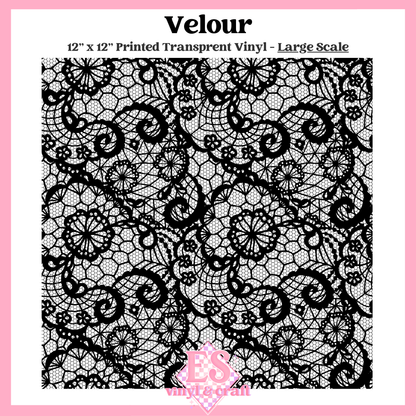 Velour Transparent - Small or Large Scale Options - 12" x 12" Sheet image 2