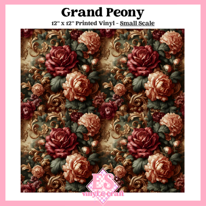 Grand Peony - Small or Large Scale Options - 12" x 12" Sheet image 1