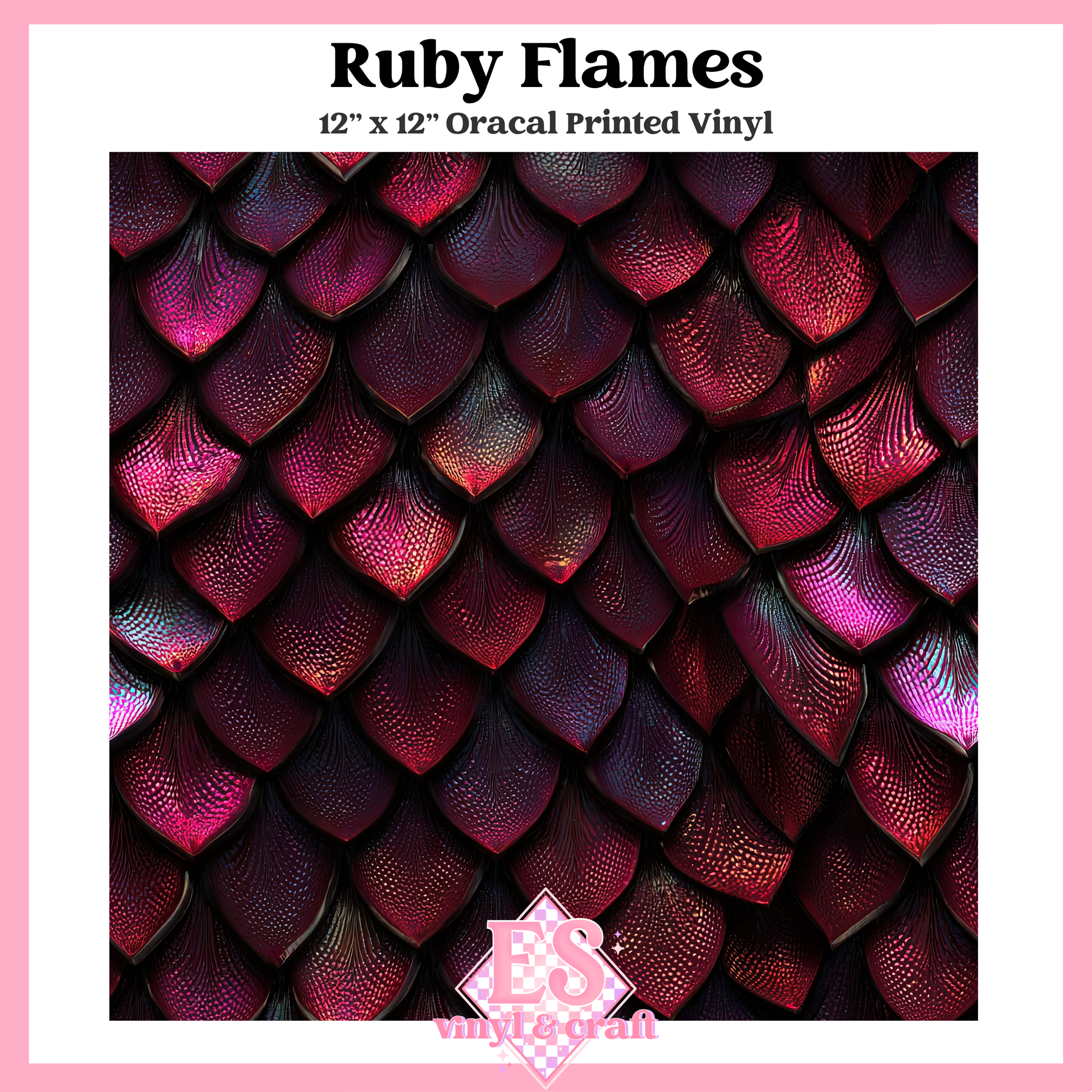 Prismatic Dragon Scale Collection - 12" x 12" Sheet (14 Different De image 12