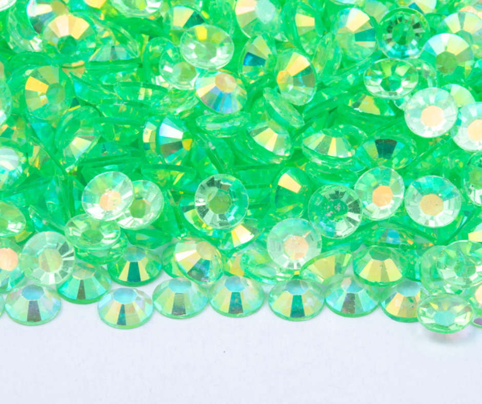 Iced Lime - Clear Series AB Resin Rhinestones (3mm, 4mm & 5mm) image 0