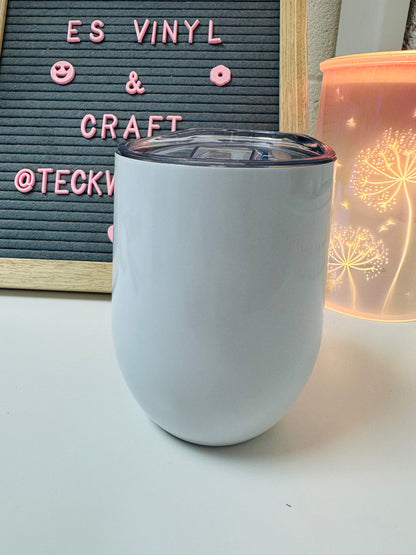 12oz Double Wall Wine Stainless Steel Egg Shape Tumbler image 1