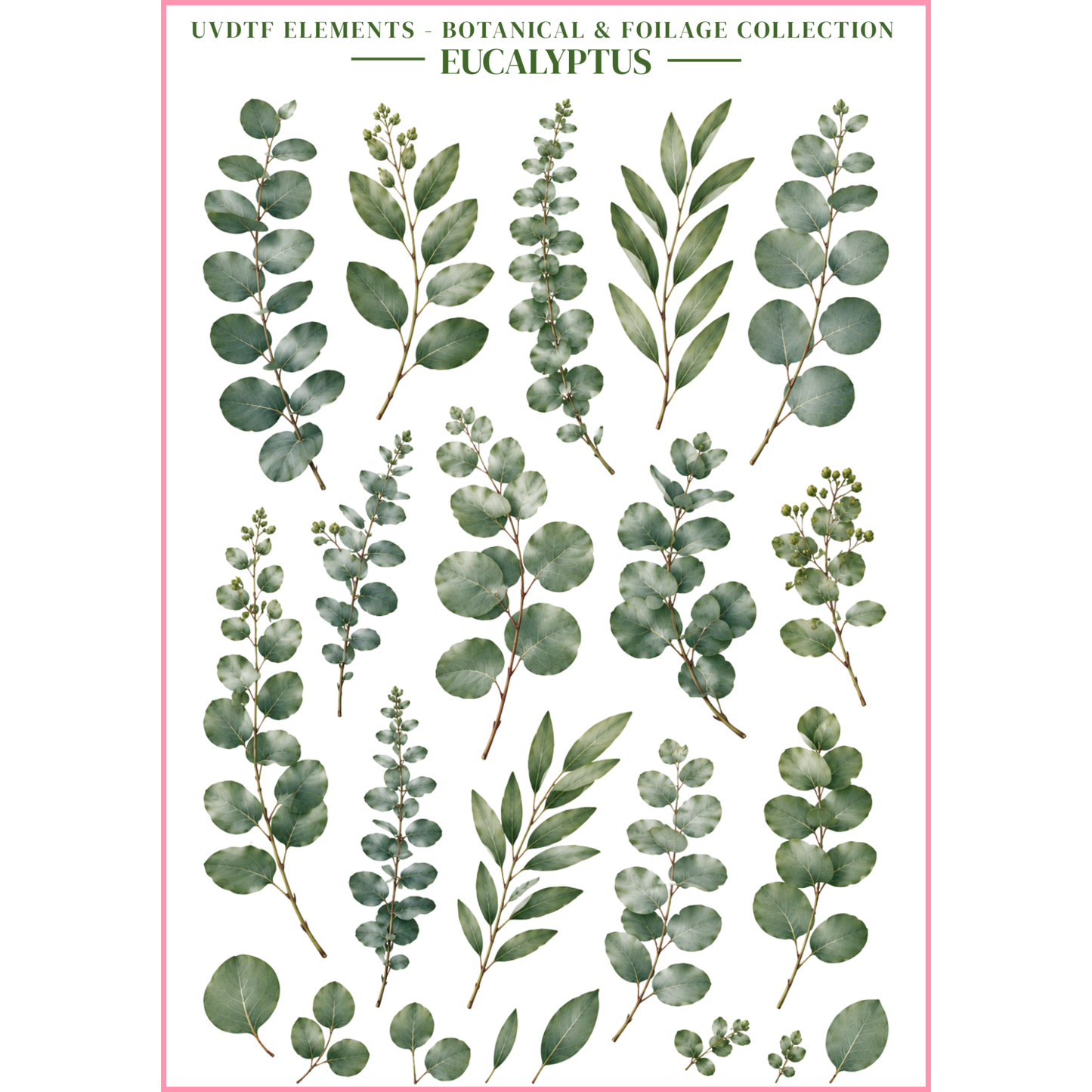 UVDTF Elements - Botanical & Foliage Collection