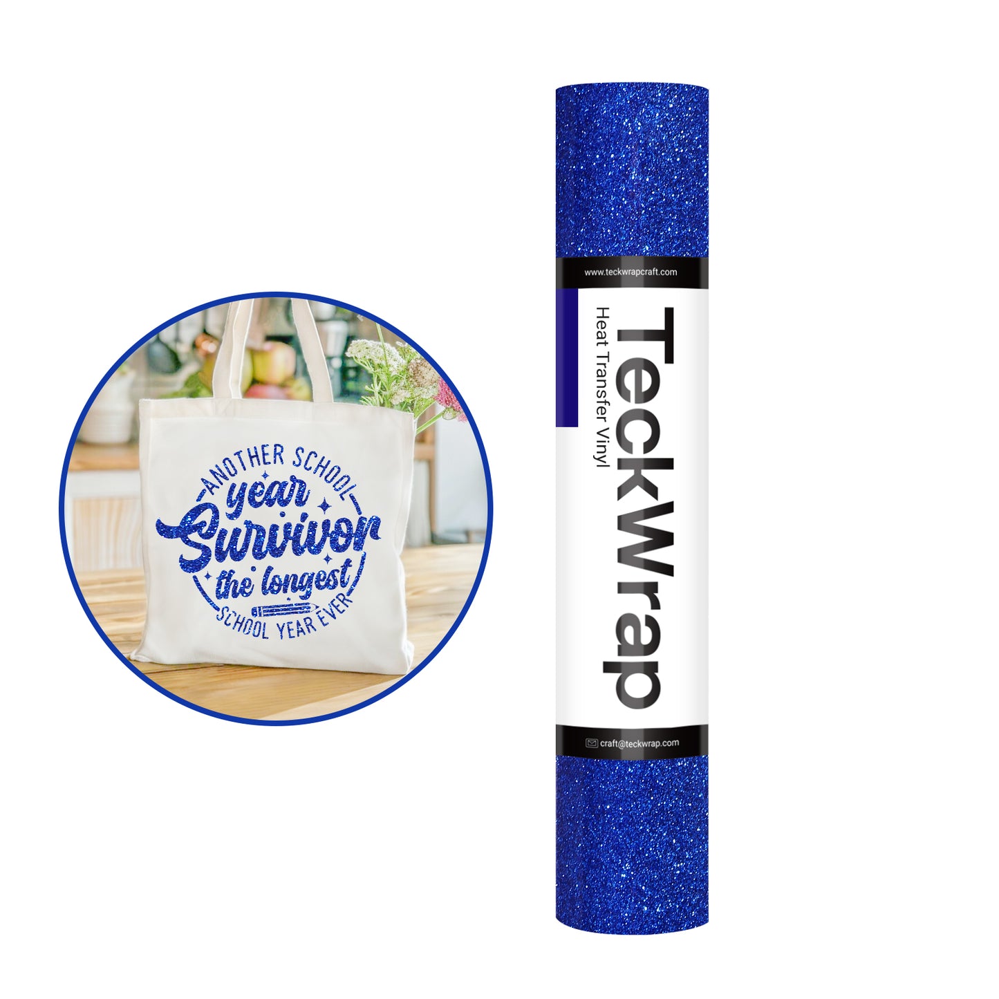 Teckwrap 10" Fancy Glitter Heat Transfer Vinyl