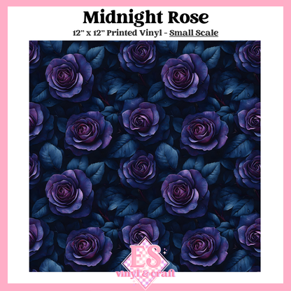 Midnight Rose - Small or Large Scale Options - 12" x 12" Sheet image 1