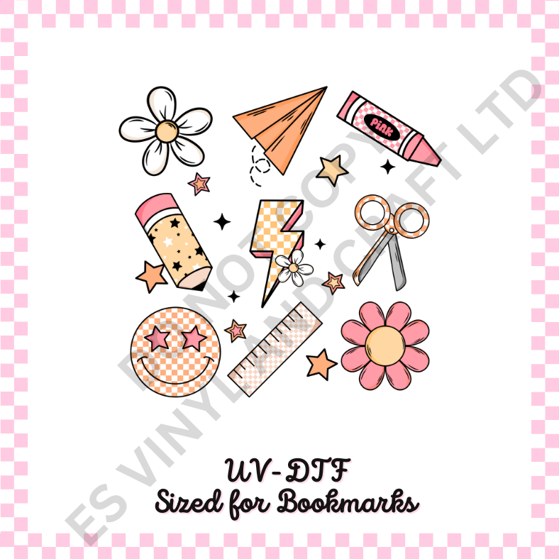 Teacher UVDTF Decal sized for Bookmarks image 1