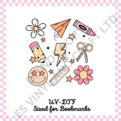 Teacher UVDTF Decal sized for Bookmarks image 1