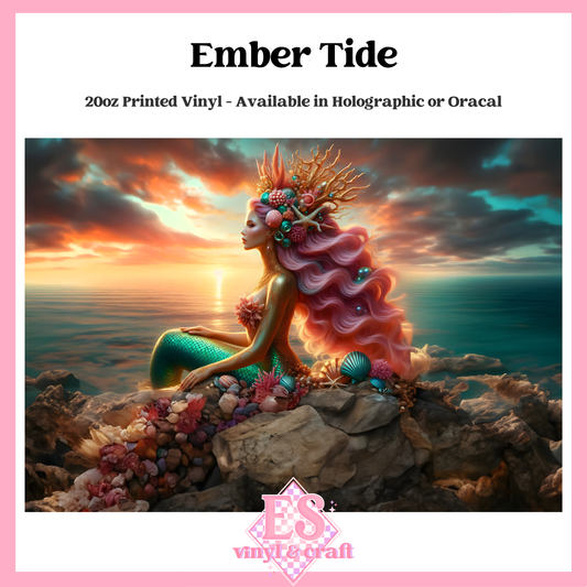 Ember Tide - 20oz Printed Tumbler Self Adhesive Vinyl image 0
