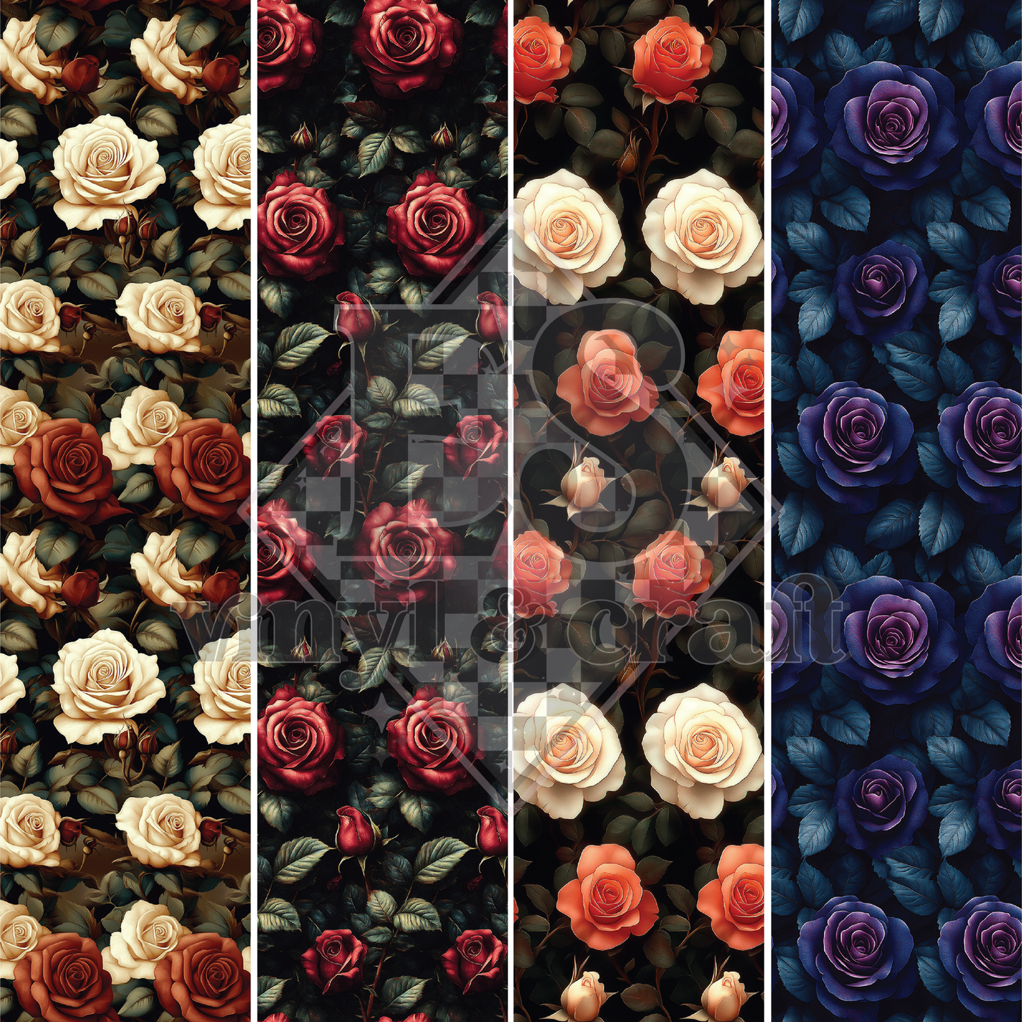 Rose Garden - Line Split - 12" x 12" Sheet image 1