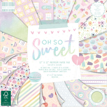 First Edition - Cardstock - Oh So Sweet - 12" x 12" Paper Pad image 0