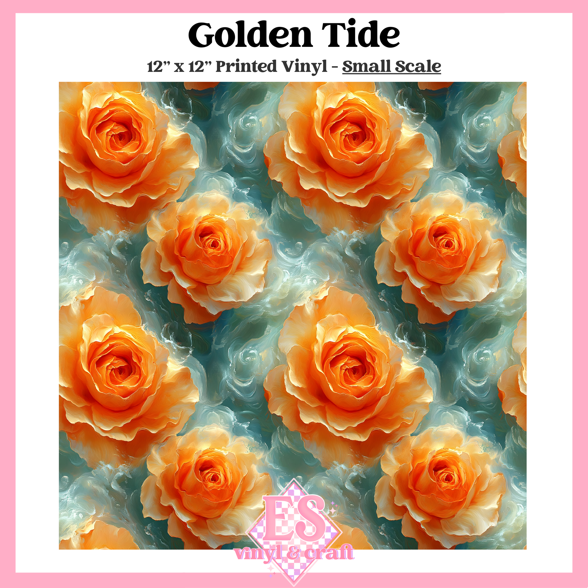 Golden Tide - Small or Large Scale Options - 12" x 12" Sheet image 1