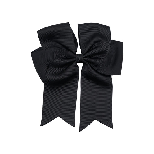 Dovetail Hair Bow Clip 6" - Black image 0